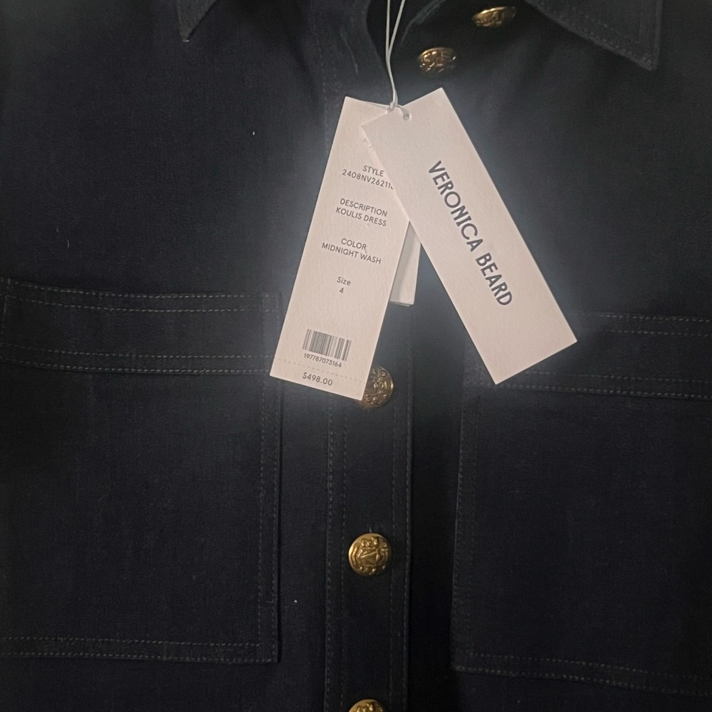 Veronica Beard Navy Jacket with Gold Buttons